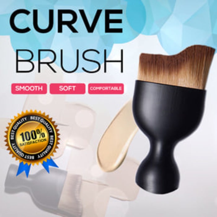 KUAS CURVED / CURVE MAKE UP BRUSH (CURVED)