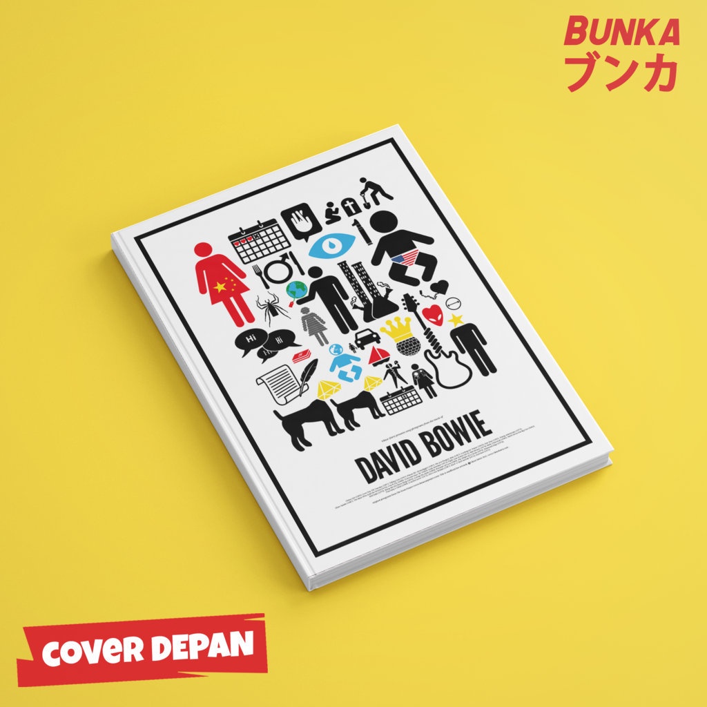 

Notebook Band David Bowie Iconic Hardcover A5 Buku Tulis Catatan Notes Agenda Planner Jurnal