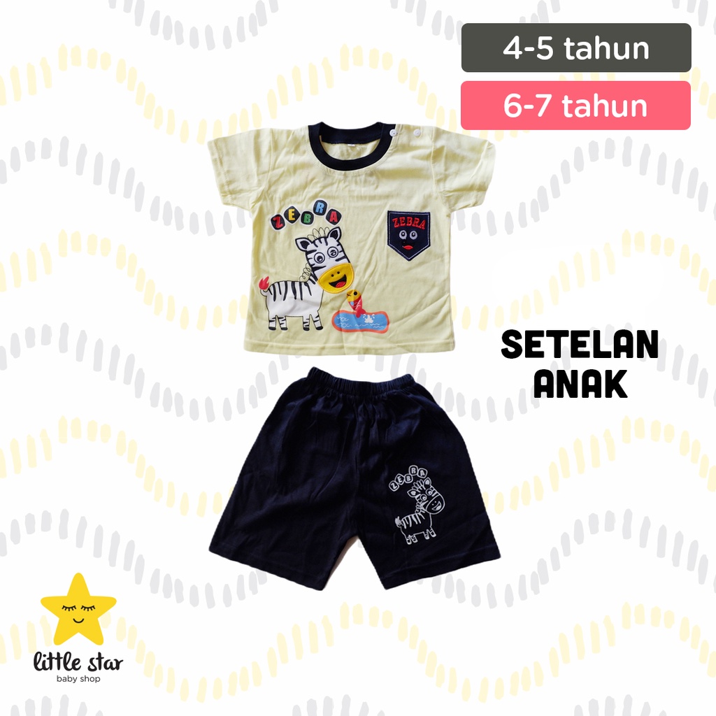 WT Kids Wear Setelan Anak Cowok Zebra