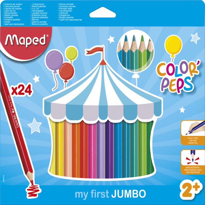 

Maped Color Pencils Jumbo x24 - Cardboard