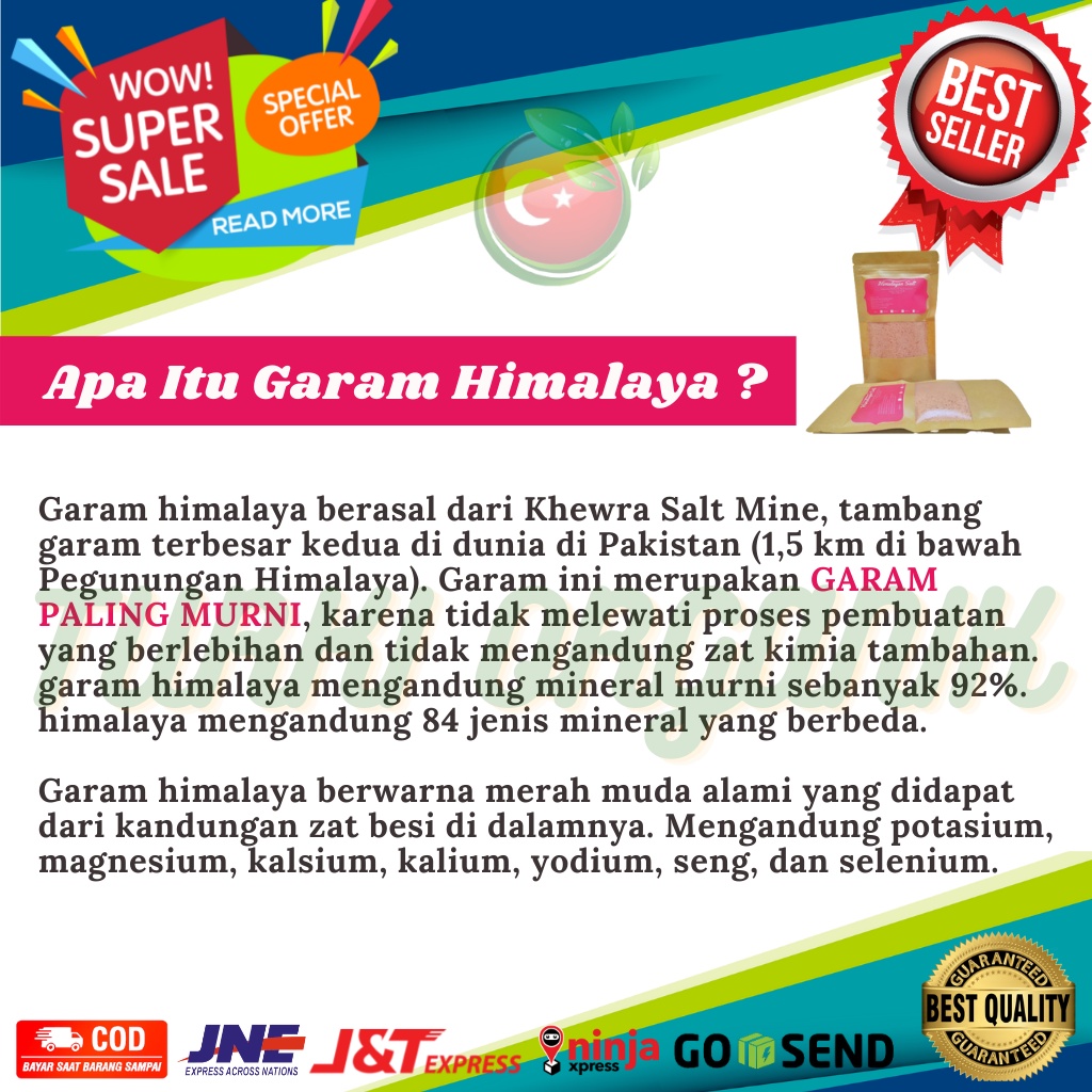 1KG GARAM HIMALAYA ORIGINAL - HIMSALT HIMALAYAN PINK SALT PAKISTAN PREMIUM ASLI ALAMI AND NATURAL