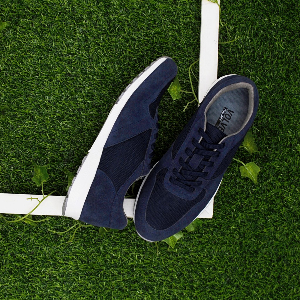 BLITZ NAVY | FORIND x Volve | Sepatu Sneakers Kets Running Sport Pria/Cowok/Men Sneakers Footwear