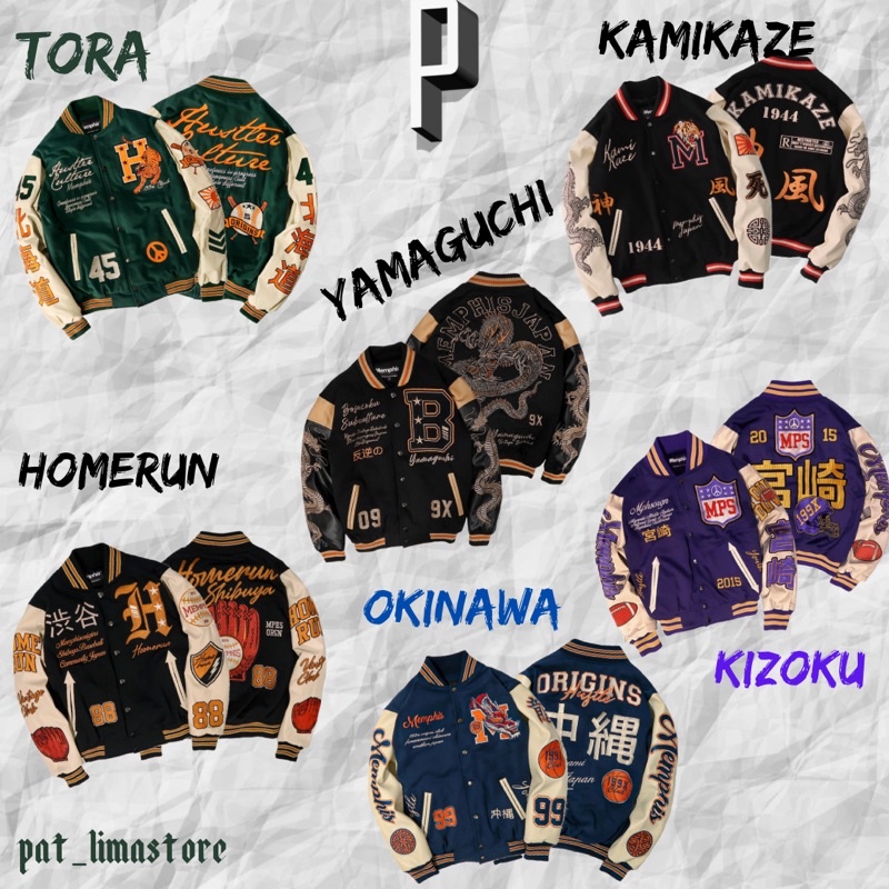 [MEMPHISORIGINS] Varsity Kizoku / Varsity Yamaguchi / Varsity Okinawa / Varsity Kamikaze / Varsity T