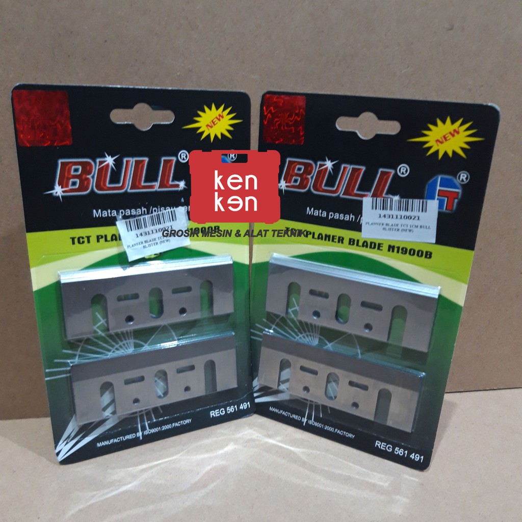 TCT Planer Blade Pisau Pasah TCT Blister Hijau Bull