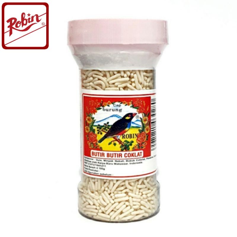 

Meses Putih Robin Pot Putih 100 gram / Meses Warna / Sprinkles