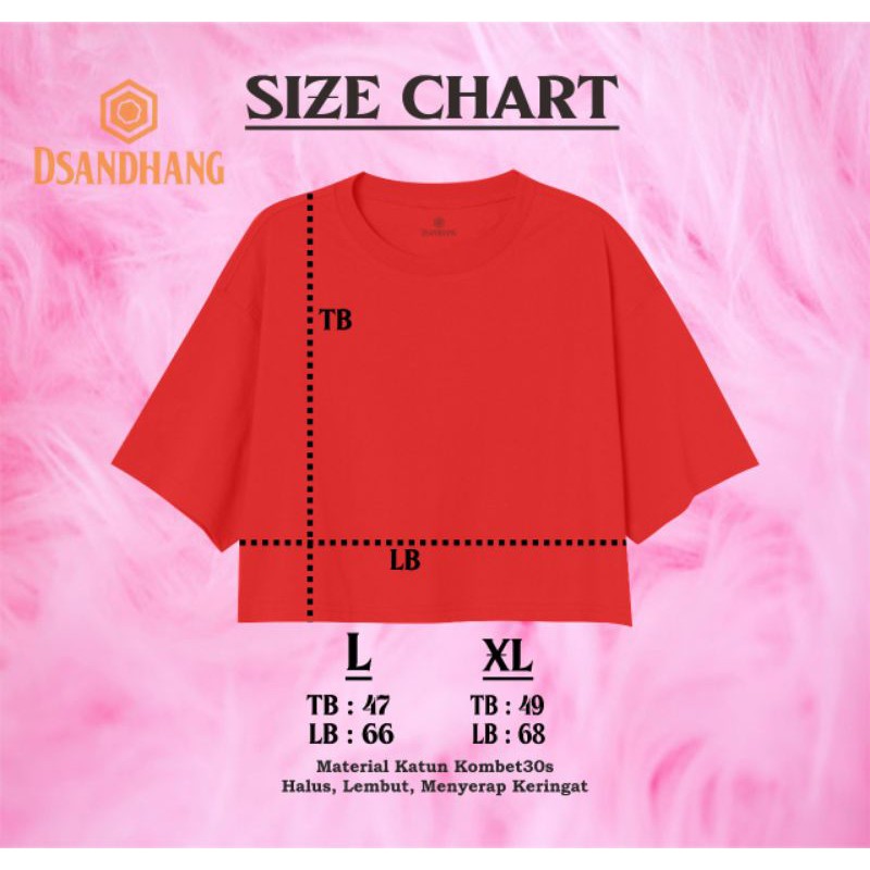 KAOS CROP TEE OVERSIZED CROP TOP OVERSIZED WANITA POLOS PREMIUM