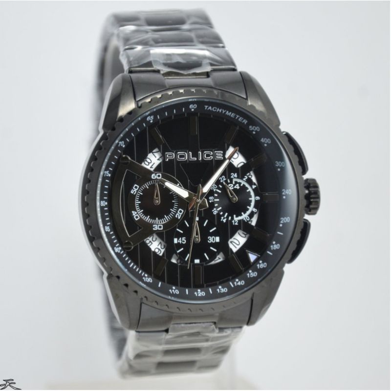 Jam Tangan Pria Police 13648MS Rantai Original Murah