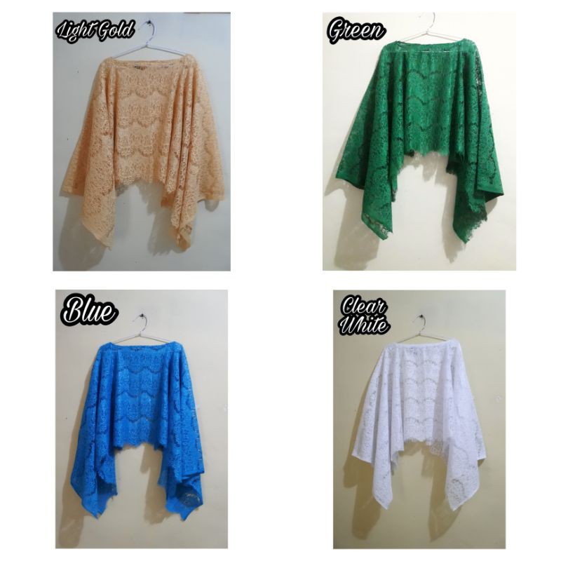 CAPE BROKAT/CAPE BRUKAT/CAPE BROKLAT WARNA POLOS TANPA GLITTER (NON