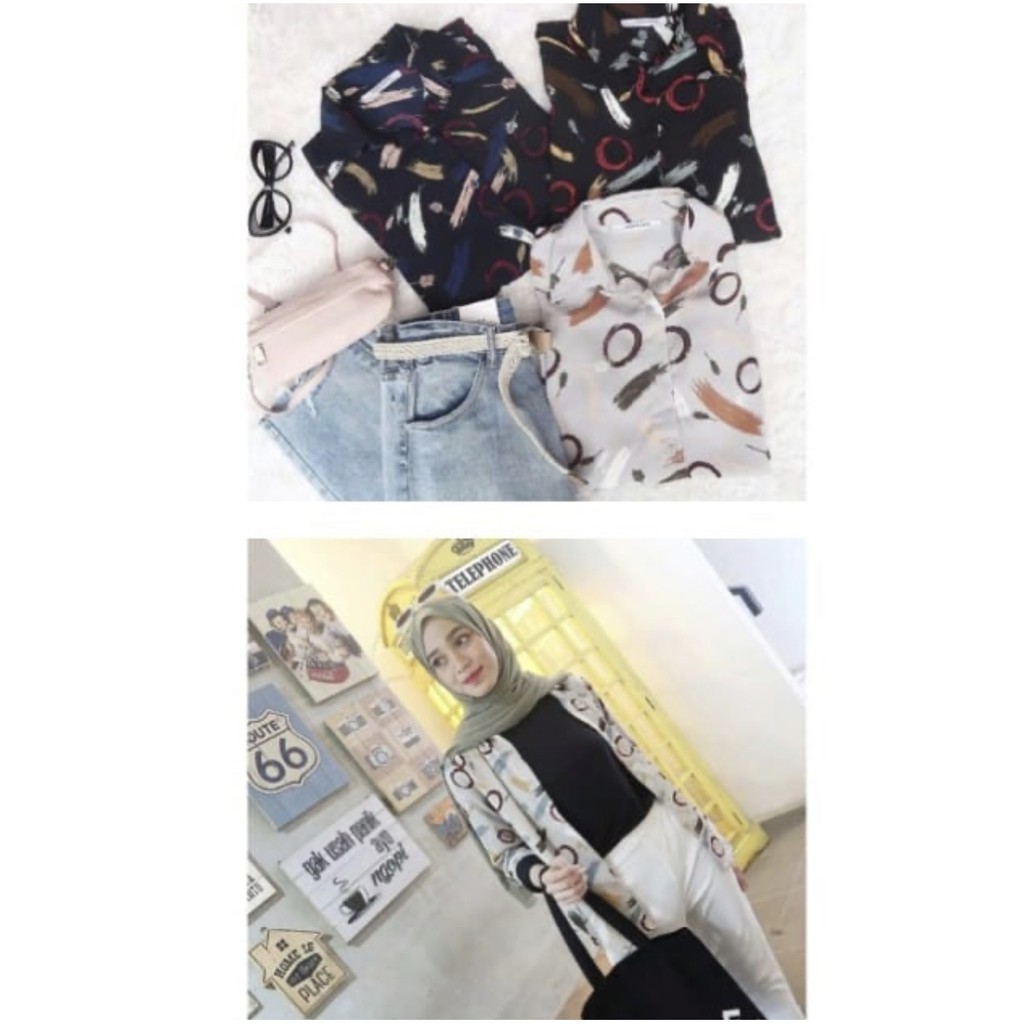 PROMO SERBA 10.000-ISYANA BLOUSE HITAM