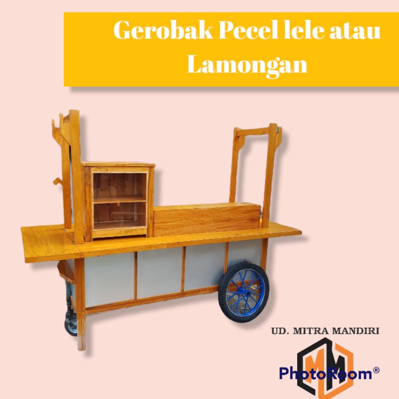 gerobak pecel lele dan lamongan
