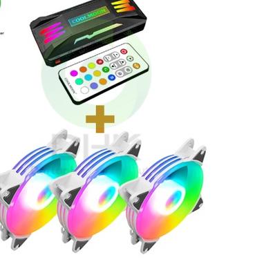Fan moon light 12cm Sinkron ARGB PWM coolmoon fan casing COOLMOON