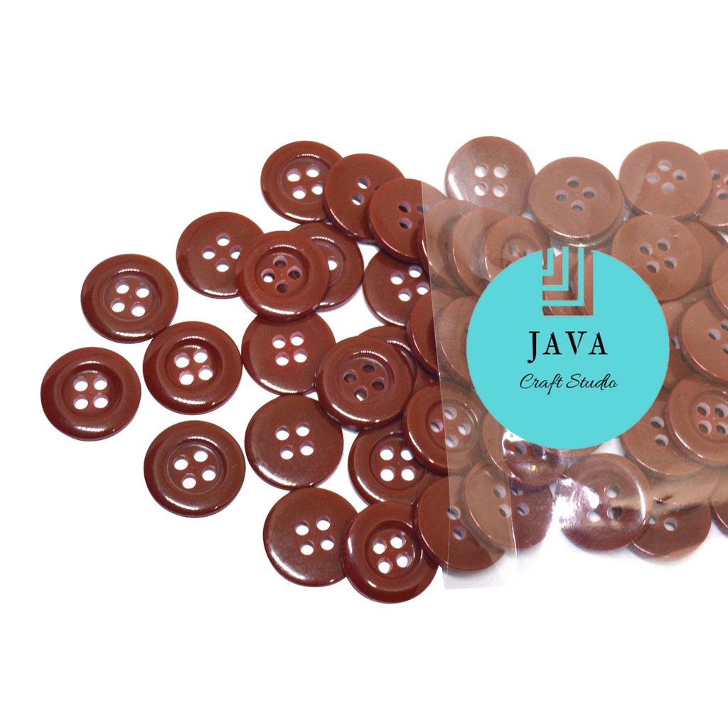 KANCING JAS MAROON 15 MM PER 144 PCS KC JAS 15 MAROON