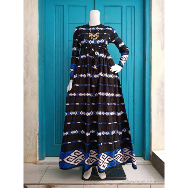 Gamis batik katun halus adem