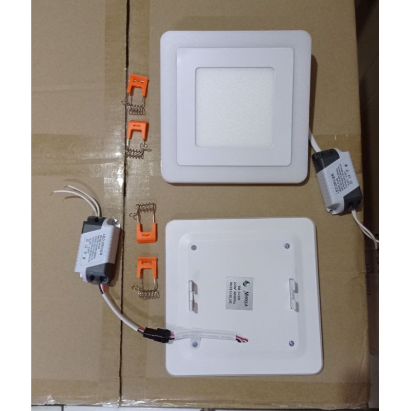 Lampu Downlight LED Panel 6+3 Watt Inbouw Kotak