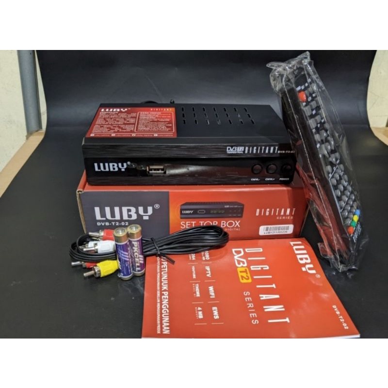 SET TOP BOX TV DIGITAL RECEIVER LUBY T2-02 STB LUBY 02