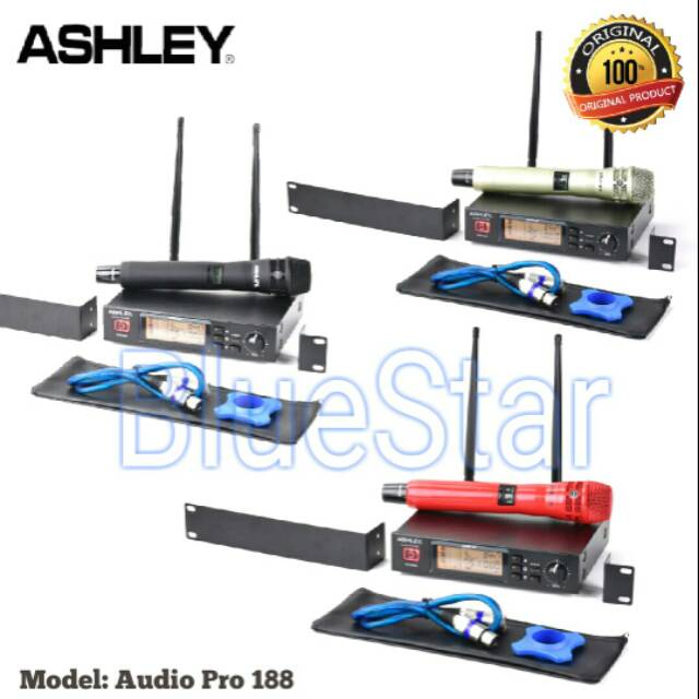 Mic Wireless Ashley Audio Pro 188 Original Ashley PRO188