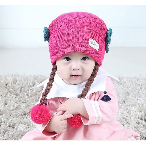 [Brandedbaby] TOPI / KUPLUK ANAK RAMBUT PALSU KEPANG KUNCIR DUA IMP