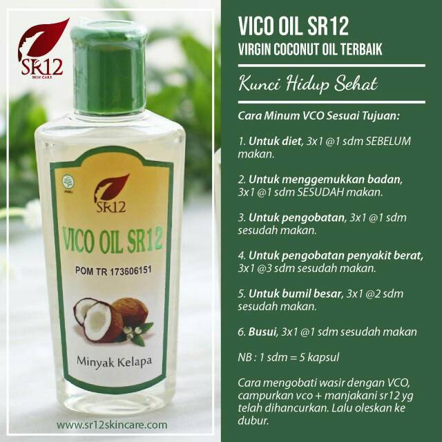 Minyak Kelapa Asli Vco Sr12 Indonesia