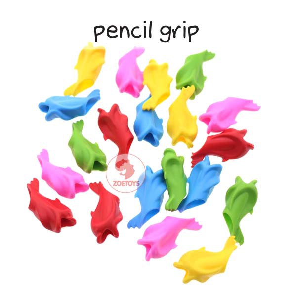 Zoetoys Pencil Grip | alat bantu terapi menulis | Peralatan Perlengkapan Tulis Sekolah Karakter Dolphin Anak Mainan Terapi Pensil | Writing Tool Pencil handwriting aid