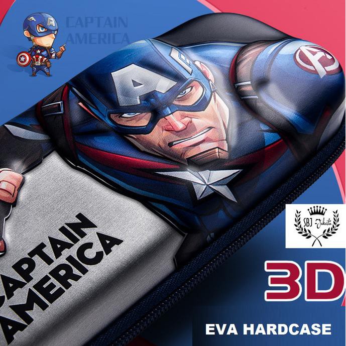 

Tempat pensil model smiggle 3D EVA Hardcase Disney Marvel Original