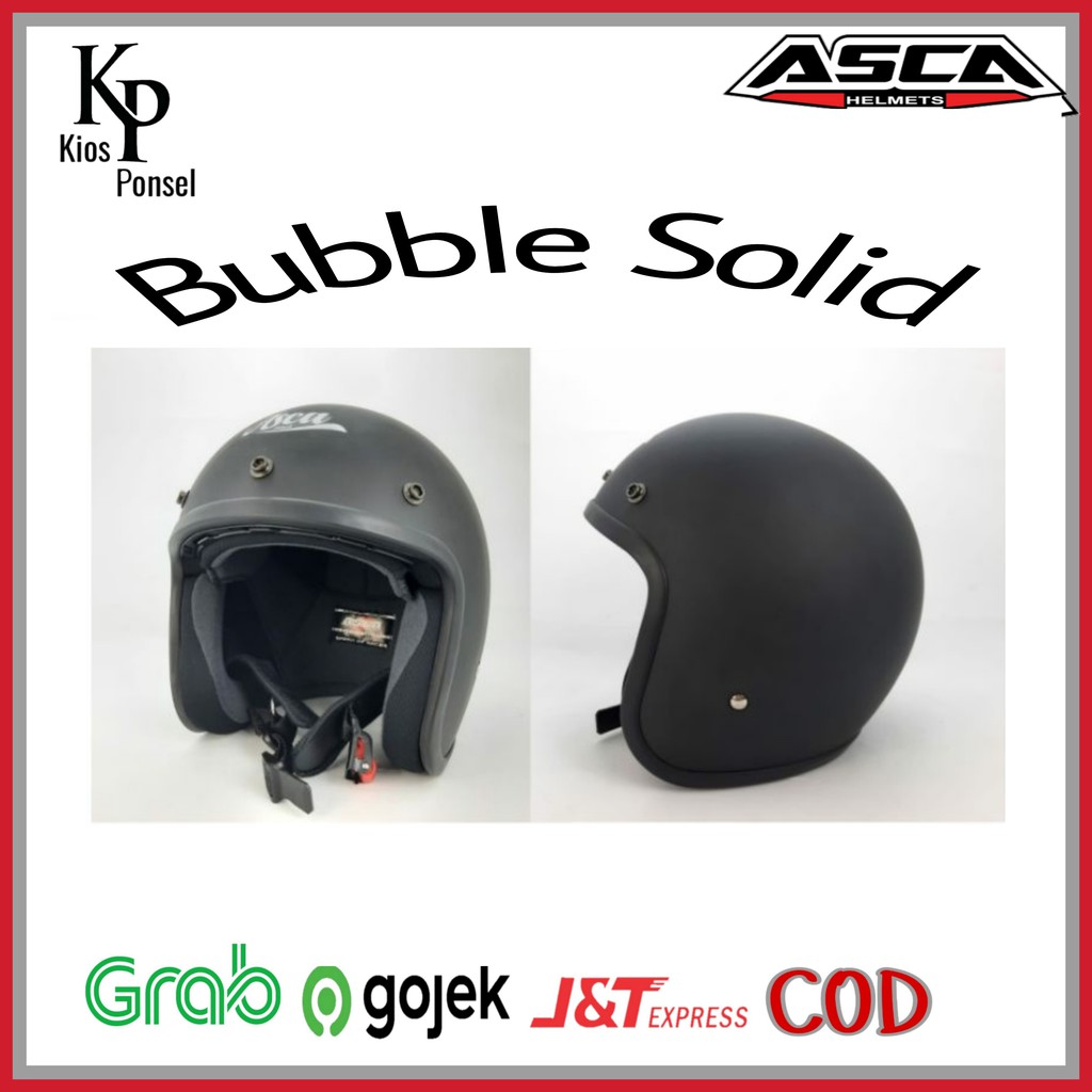 Asca Helm Bogo Bubble Solid SNI