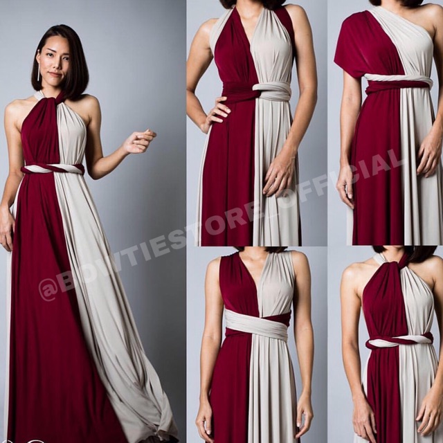 Multiway dress mix warna | dress pantai | dress prewedding | garden party