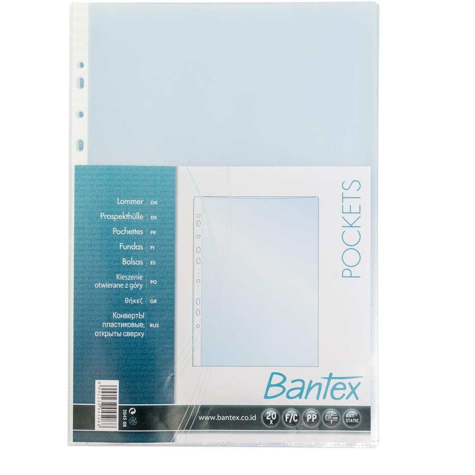 

Flash Update Bantex Pocket Antiglare 20 Sheets 0.09mm thickness Folio 8045 08