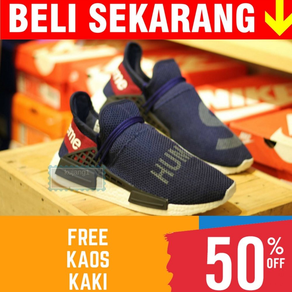 Promo BEST SELLER SEPATU ADIDAS NMD X SUPREME HUMAN RACE TERLARIS Diskon