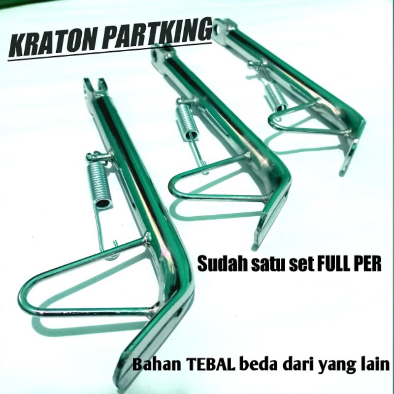 STANDART SAMPING TINGGI CHROME RX KING NINJA SCORPIO VIXION THUNDER BAHAN TEBAL