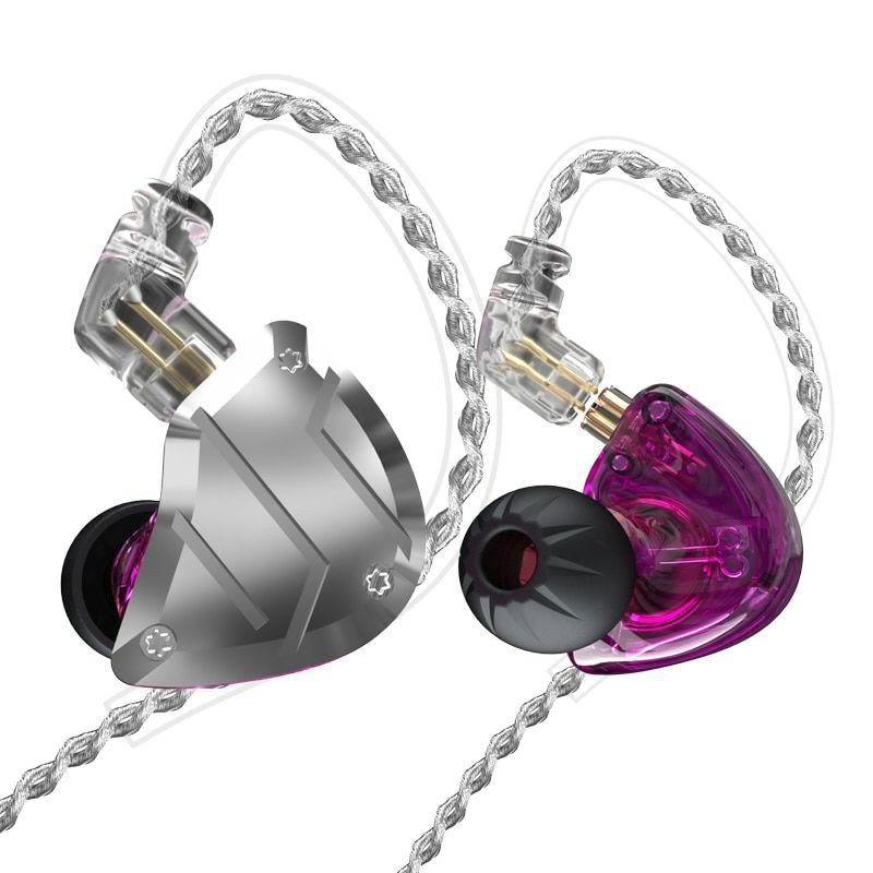 CCA C10 Pro with Mic 1DD+4BA Hybrid Drivers In Ear Earphone HIFI Metal Headset Noise Cancelling