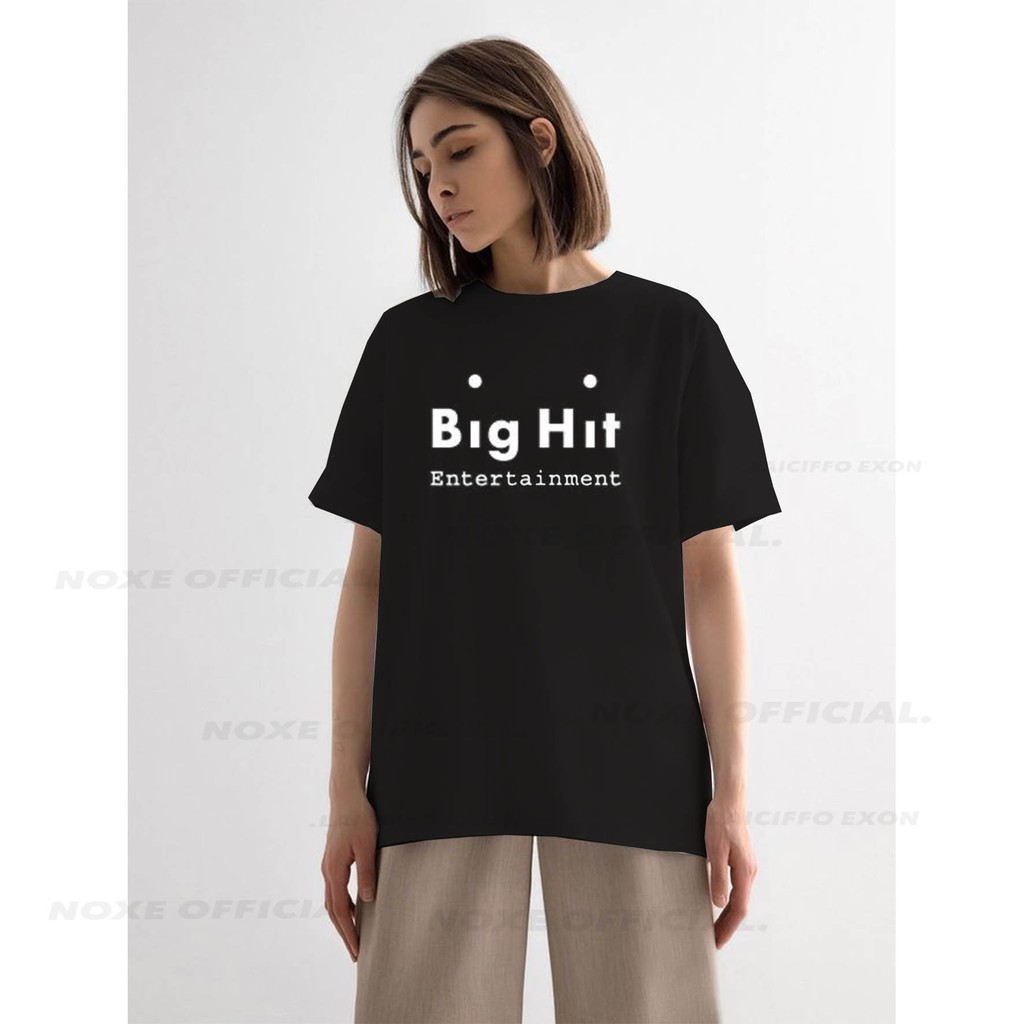 Baju kaos pria dan wanita / tshirt adem BIG HIT ENTERTAINMENT kpop korea BIG SIZE LOOSE