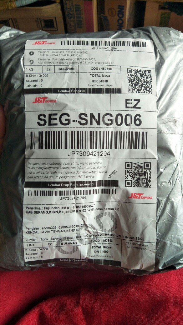 Paket Hemat 500 Pcs Plastik Kresek Sablon Ukuran 15x28