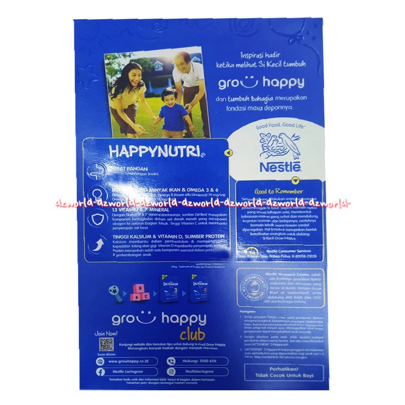 Nestle 1kg Lactogrow 3 Rasa Madu Susu Formula 1-3tahun lactogen 3 Happy nutri Lacto Growth Susu Bubuk 1 Kilo