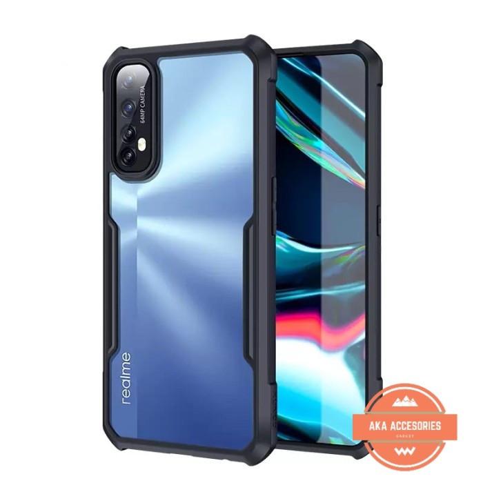 SP- REALME 7 7i 7PRO PRO SHOCKPROOF FUZE CASE BENING HARDFUZE CASE ARMOR ANTICRACK Black