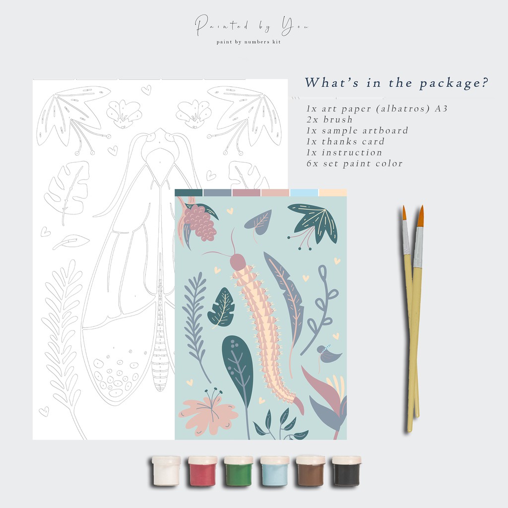

Paint By Number Kit A3, insect series F