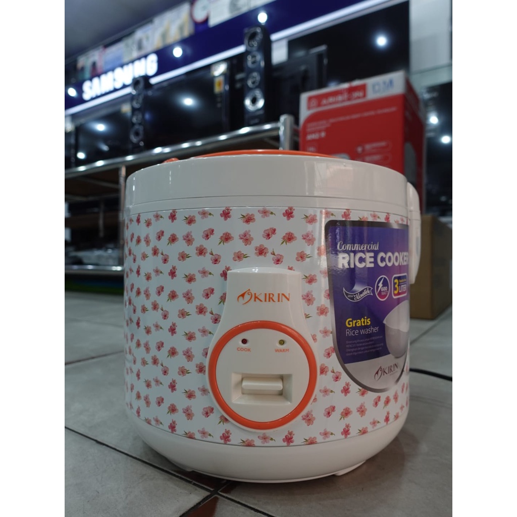 KIRIN RICE COOKER 3 LITER KRC-188WH EXTRA BESAR