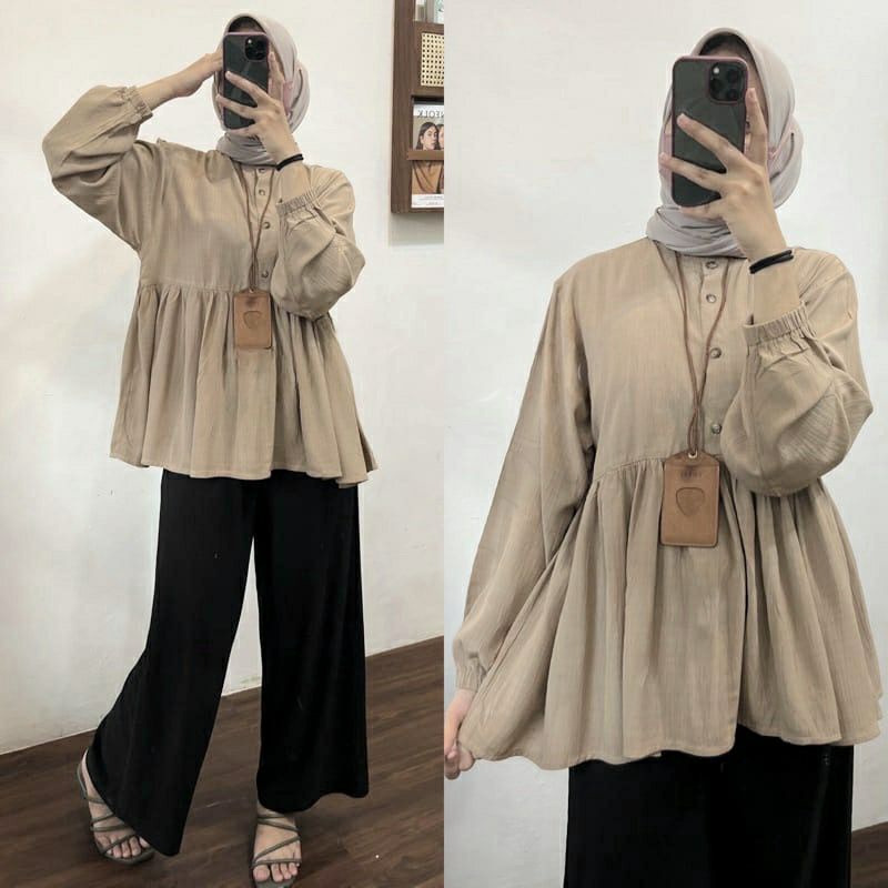 MAYDA TOP/ BLOUSE LINEN PREMIUM