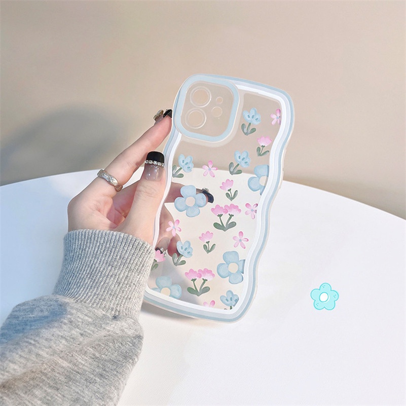 Casing Silikon OPPO A17 A17K A57 A77 A77s A16 A16K A15 A15s A3s A5s A78 A76 A96 A74 A54 A93 A94 A95 A92 A55 A52 A53 A33 A31 A5 A9 2020 A7 F11 F9 Pro Reno 7 6 5 Pro Reno 8T 8Z 7Z 6Z 5Z Motif Bunga