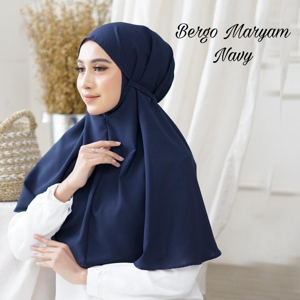 Hijab Jilbab instan bergo Maryam diamond dewasa / hijab Khimar bergo Maryam no pet