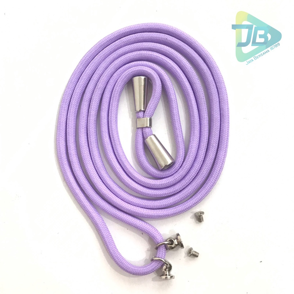 Tali baut sling case slingcase Tali Lanyard Hp Strap Gantungan leher plus Mur + Baut sekrup stainless candy koper choice dove universal JB5237
