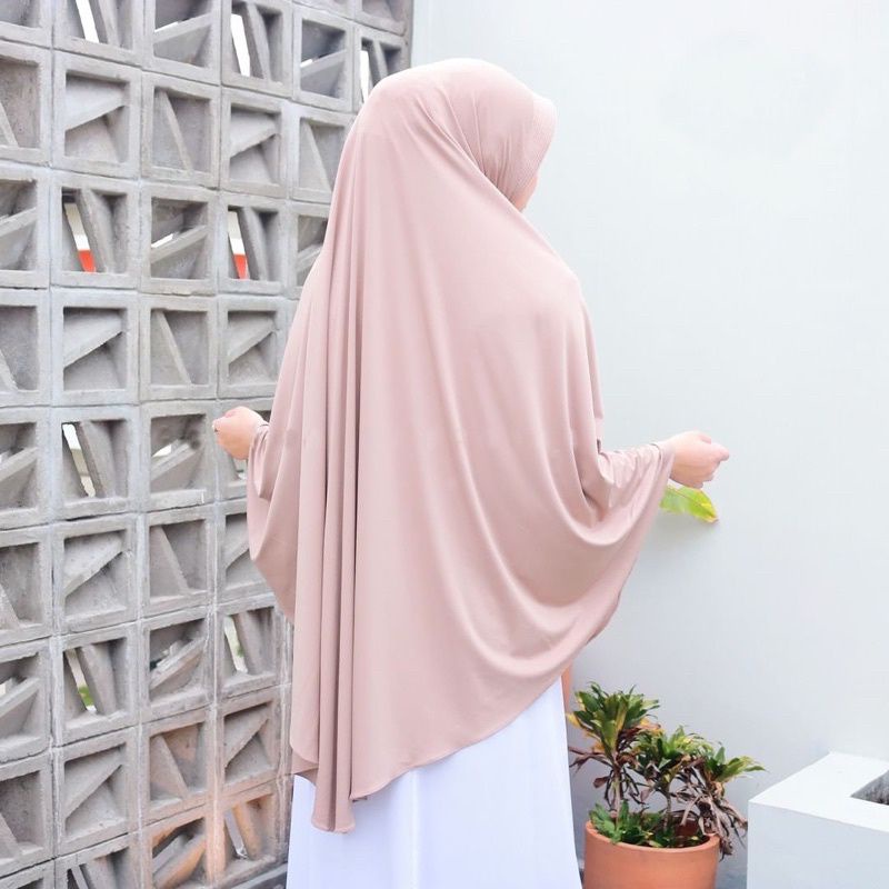 JILBAB BERGO HAMIDAH JUMBO XL SPANDEK JERSEY | HIJAB BERGO HAMIDAH XL