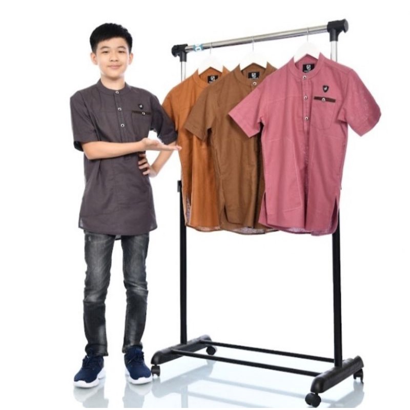 Baju Koko Kurta Anak Tanggung Lengan Pendek Usia 14-16
