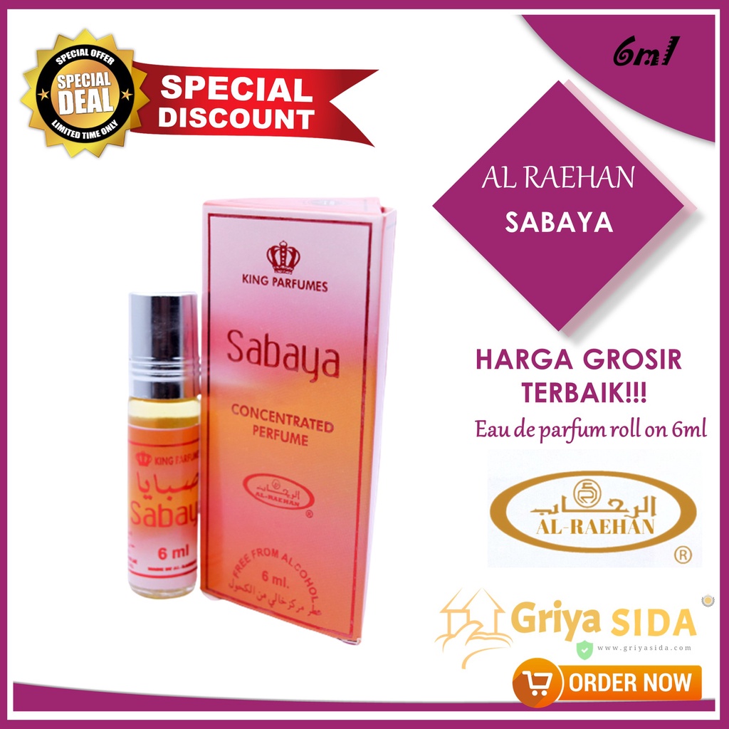 Parfum Sabaya 6ml alraehan minyak wangi sabaya al raehan mirip al rehab parfum Harga grosir PROMO!!