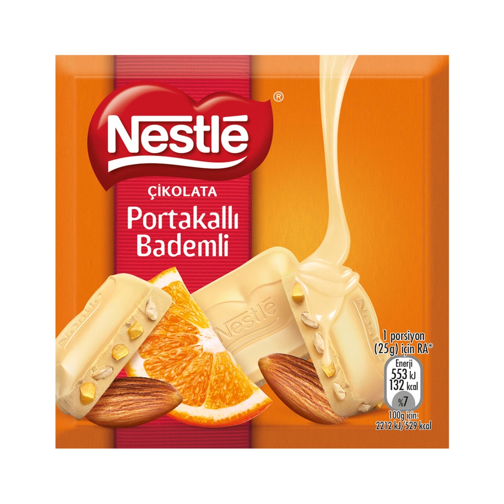 

Nestle Classic Portakallı Bademli Beyaz Çikolata 65G