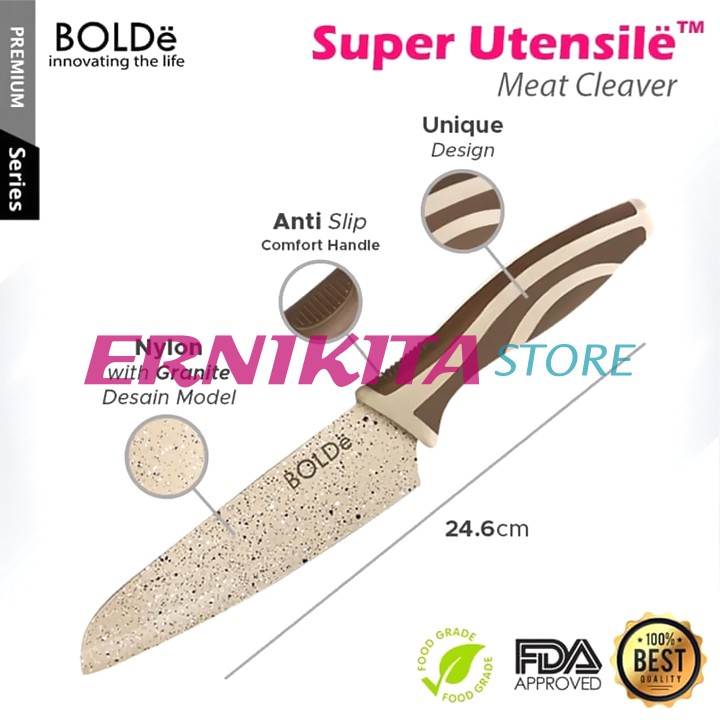 BOLDe SUPER UTENSILE ELECTRA SERIES - Pisau Set Plus Gunting