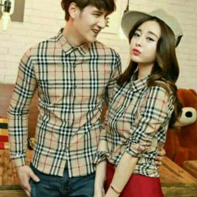 Promo Akhir Tahun KEMEJA COUPLE KOTAK + KEMEJA PASANGAN + BAJU PASANGAN