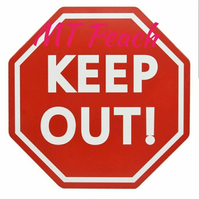 

PAPAN PETUNJUK KEEP OUT SIGN LABEL ARTHOME 30CM DIA MA17