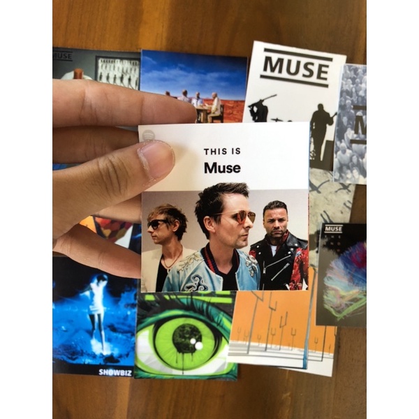 sticker pack stiker band muse rock barat populer skin laptop case tumblr lemari