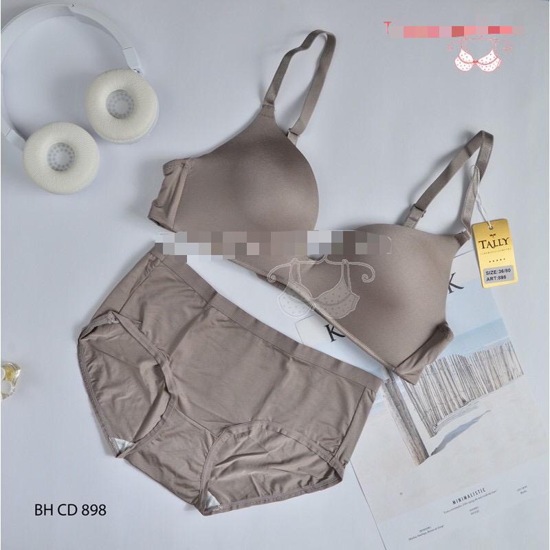 BH SET 898 TALLY TANPA KAWAT PUSH UP BRA 1 SET BRA TALLY SEAMLESS BHAN LICIN NON KAWAT - BH SET TALLY - BAHAN LEMBUT - ARA98STORE