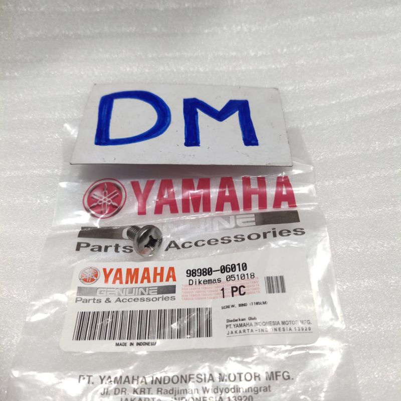 bolt baut tutup knalpot Vixiom old Jupiter Mx old new 98980-06010 asli original Yamaha